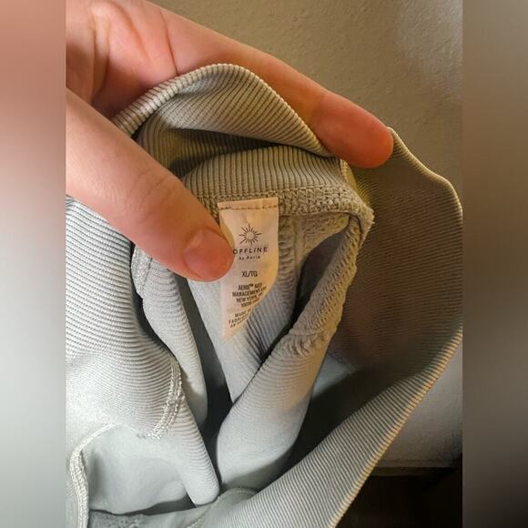 Aerie Olive Green Ribbed Leggings - Picture 4 of 4